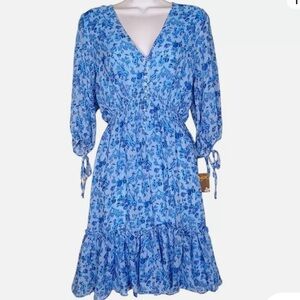 NWT TAYLOR ruffle hem dress